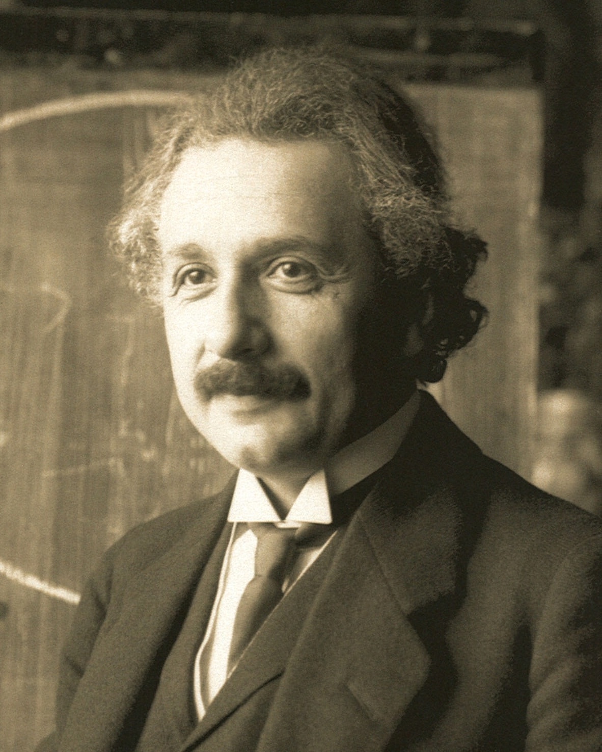 アインシュタインのバストショット写真